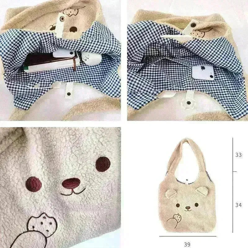 Plush Bag Cute Bear Stereo Ears - EX-STOCK CANADA