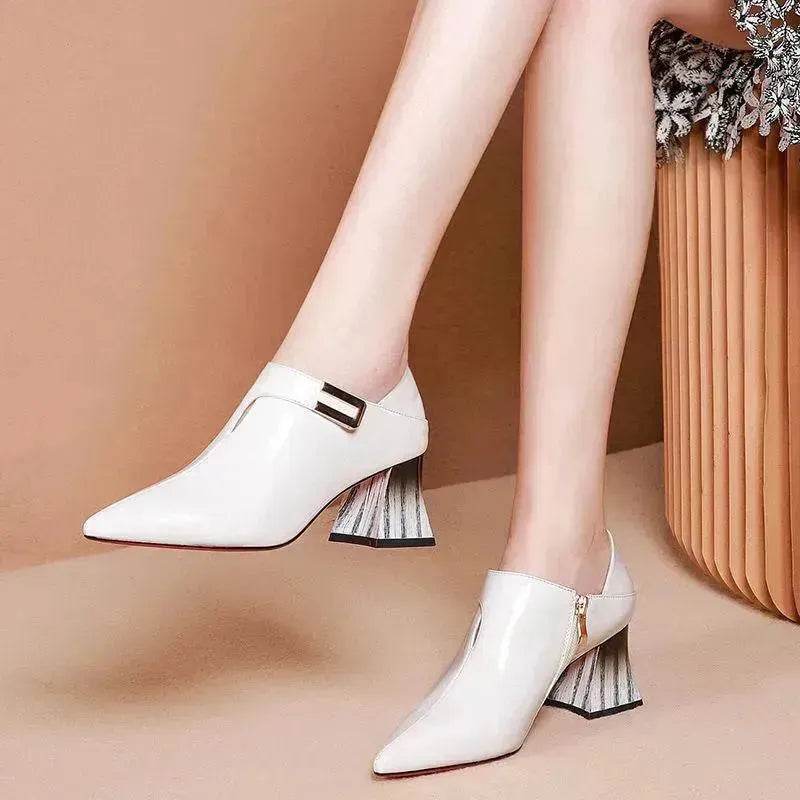 Pointed Patent Leather Single Shoes Women High Heels - EX-STOCK Canada