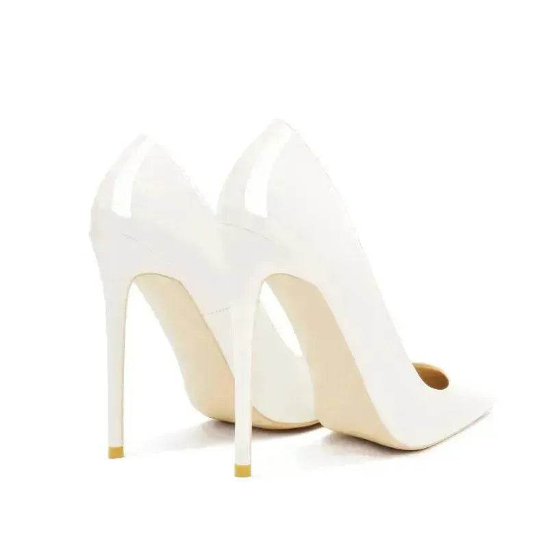 Pointed Toe Stiletto High Heels Size Patent Leather Single Shoes - EX-STOCK Canada