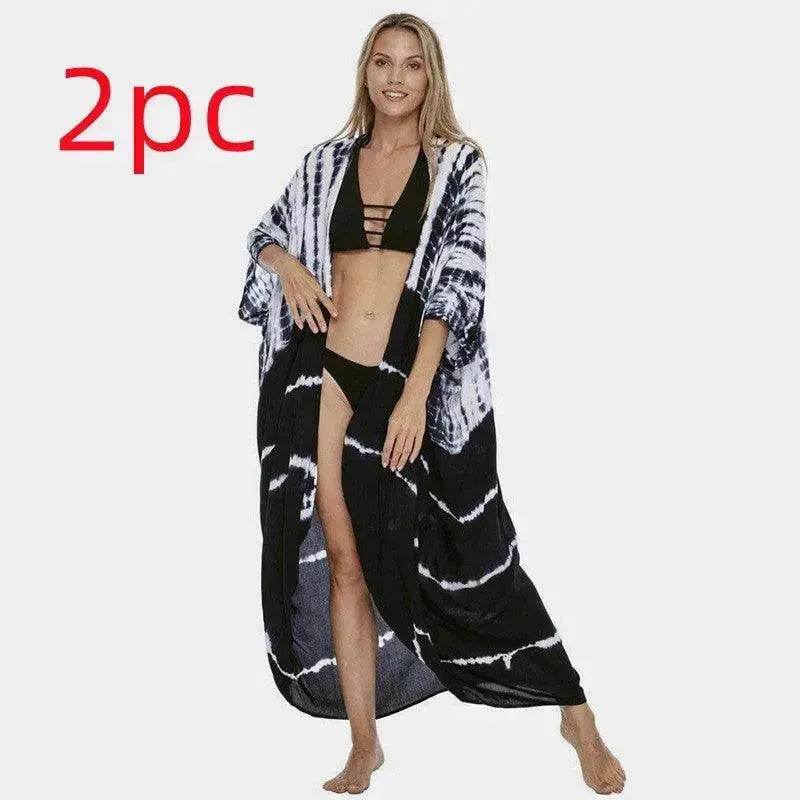 Polyester Ladies Sun Protection Resort Beach Dress Cover Up - EX-STOCK Canada
