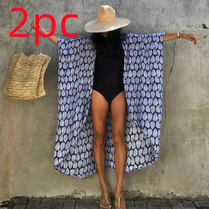 Polyester Ladies Sun Protection Resort Beach Dress Cover Up - EX-STOCK Canada