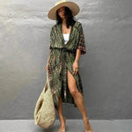 Polyester Ladies Sun Protection Resort Beach Dress Cover Up - EX-STOCK Canada