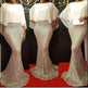 Polyester Stitching Chiffon Bat Sleeve Dress - EX-STOCK CANADA