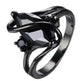 Popular Fashion Luxury Retro Purple Zircon CZ Color Crystal Ring Ladies Engagement Jewelry Stainless Steel Ring - EX-STOCK CANADA