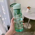 Portable Filter Screen With Sports Bottle Plastic Cup Fall Protection Strap Scale Water Bottle - EX-STOCK Canada