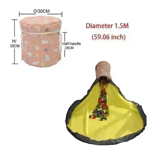 Portable Kids Toy Storage Bag - EX-STOCK CANADA