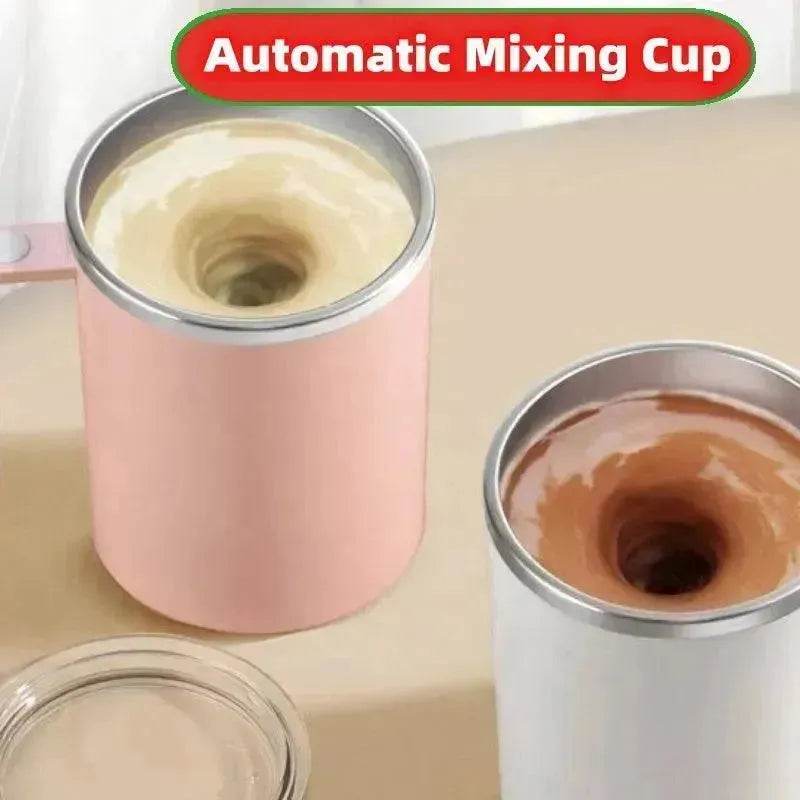 Portable Smart Magnetic Automatic Mixing Coffee Cup Rechargeable Rotating Home Office Travel Stirring Cup - EX-STOCK Canada