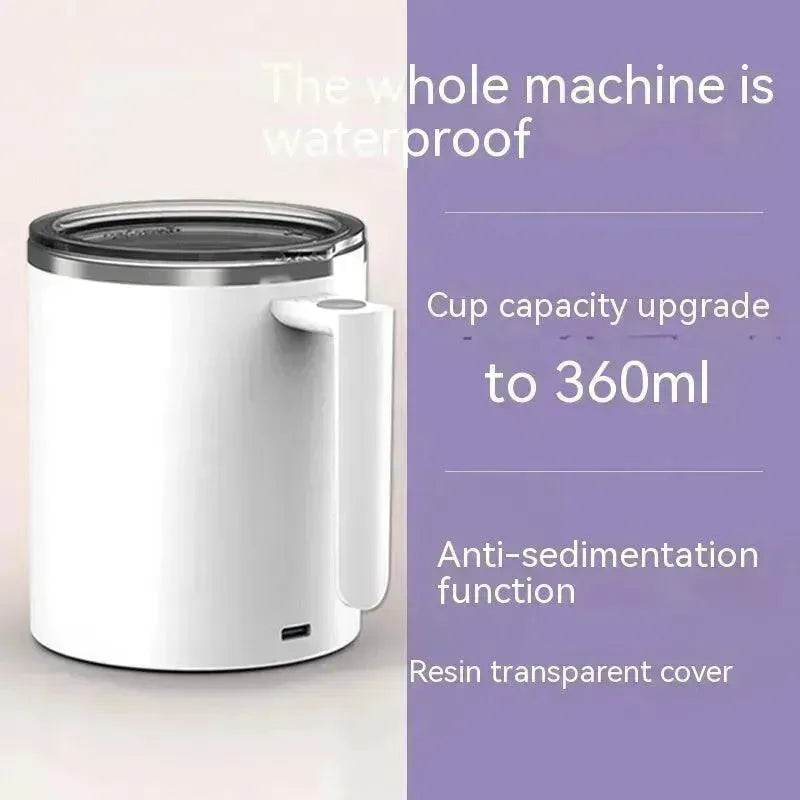 Portable Smart Magnetic Automatic Mixing Coffee Cup Rechargeable Rotating Home Office Travel Stirring Cup - EX-STOCK Canada