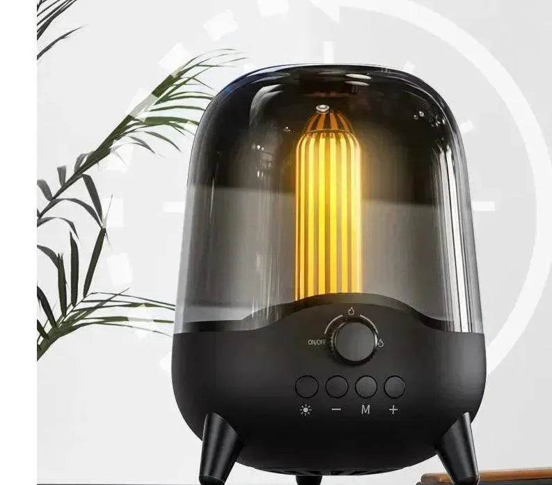 Portable Wireless Bluetooth 5.0 Speaker Flickering Ambient Light Speakers Table Lamp Stereo Sound Indoor Outdoor Night Lights - EX-STOCK Canada