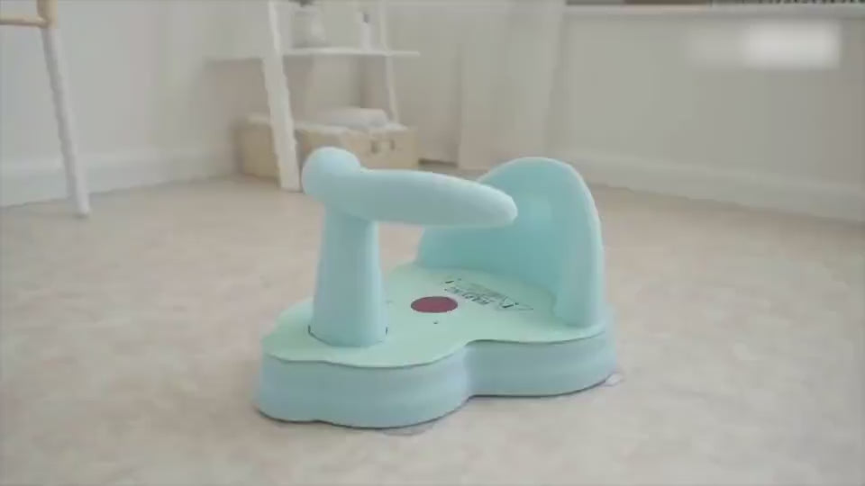 Baby Bath Seat with Suction Cups – Anti-Slip Infant Bathtub Ring Seat (Blue, Green, Pink, Purple, Yellow)