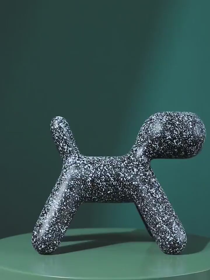 Resin Creative Balloon Abstract Dog Ornament
