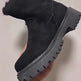 Women's Suede Snow Boots – Plush Lined Ankle Boots with Side Zipper | Black, Brown, Khaki | Sizes 35–43 8