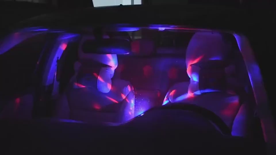 Car Atmosphere Around Colorful Lights
