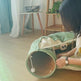 Collapsible Cat Tunnel Toy – Washable, Durable & Foldable (Pink, Matcha, Coffee, Bar)