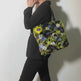 Women's Winter Plush Floral Shoulder Bag – Large Tote Handbag (White & Decor) 2