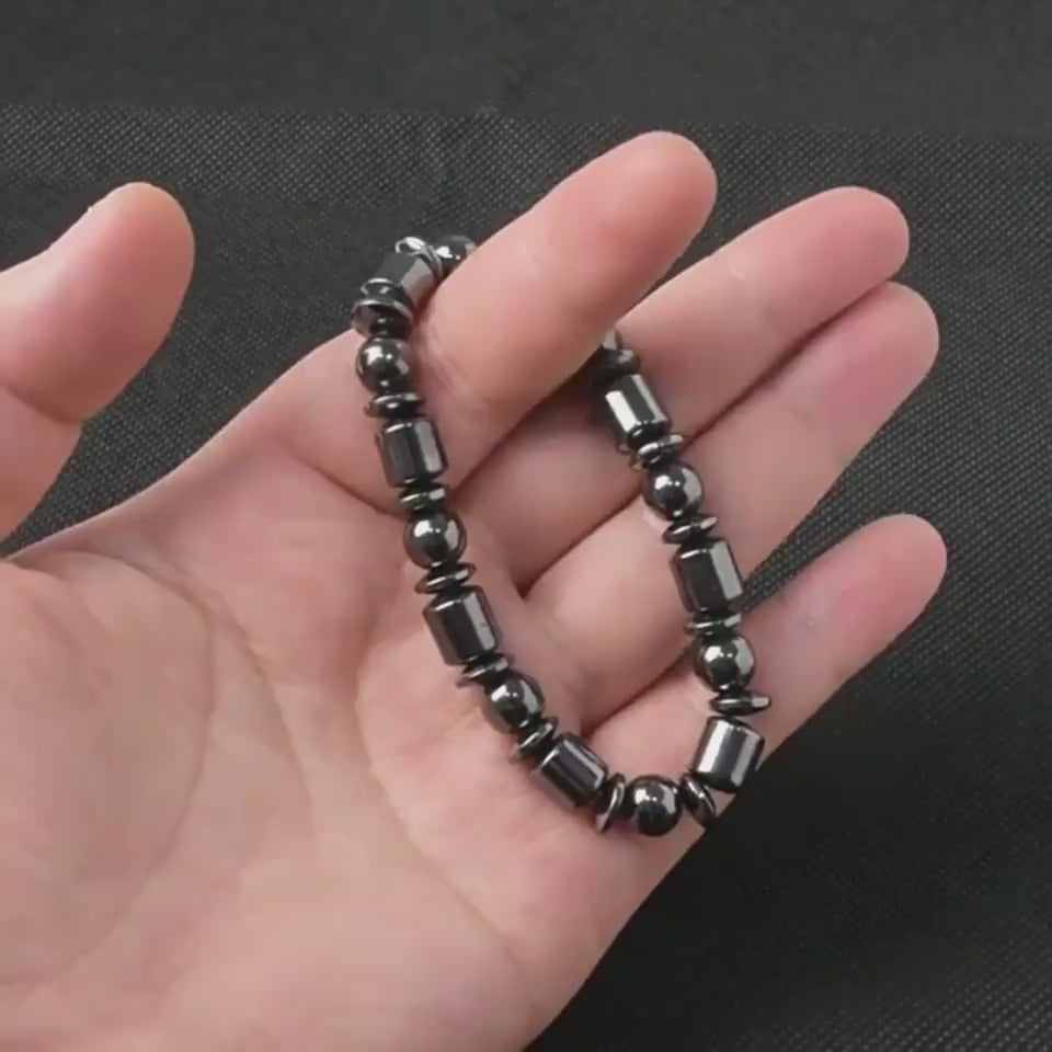 Magnetic Therapy Bracelet – Pentagram Stone Weight Loss & Pain Relief (Unisex)