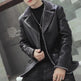 Men’s Plush Fur Suit Jacket with Large Lapel, Winter Warm Luxury Coat - EX-STOCK Canada