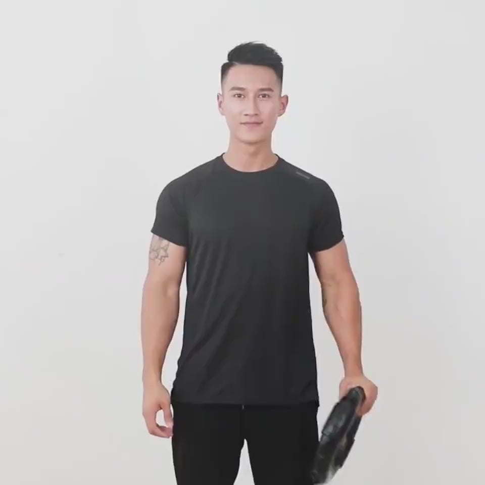 Centrifugal Power Ring Trainer – Portable Full-Body Fitness Device | Black