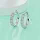 Summer Iced Tea Moissanite Stud Earrings – Platinum 925 Silver | GRA Certified