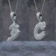 Letter P Moissanite Necklace Pendant – Platinum S925 Silver | GRA Certified