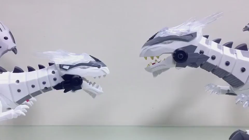 Intelligent Robot Toy Dinosaur with Spray Mist, Sound & Light