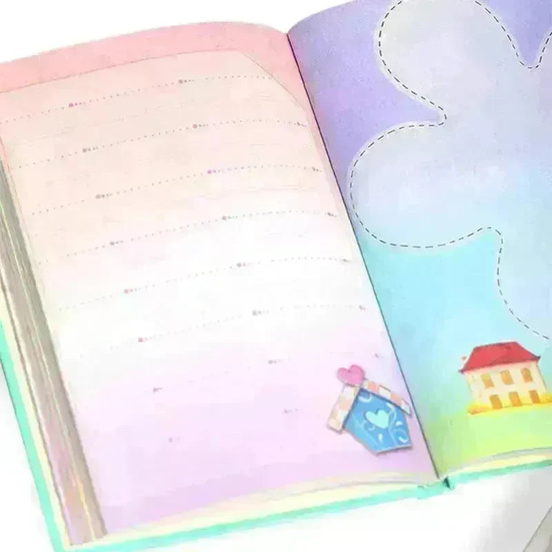 Primary School Student Code Book With Lock Diary Book Reward Gift Prize Boxed Girl Heart Cute Small Notebook - EX-STOCK CANADA