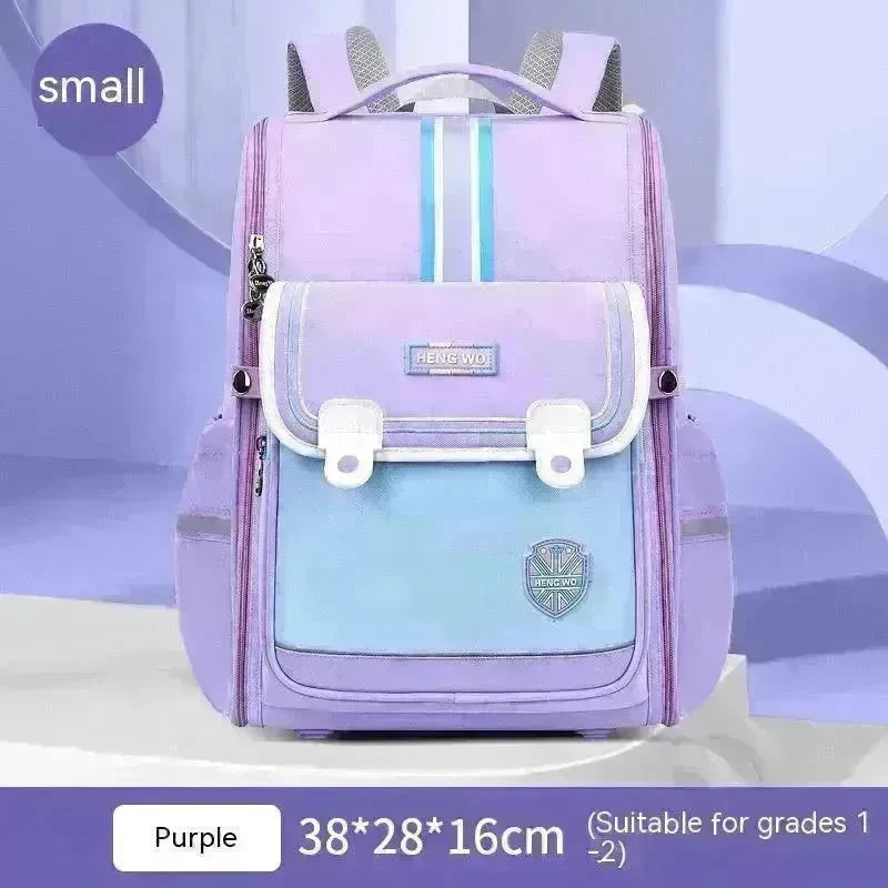 Primary School Student Schoolbag Female Lightweight Burden Alleviation Spine Protection - EX-STOCK CANADA