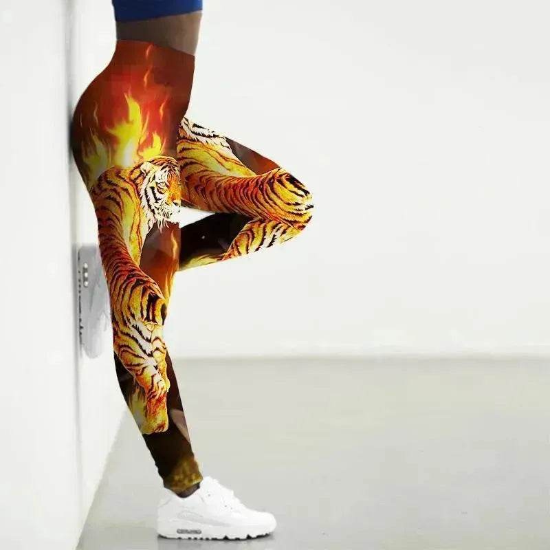 Printed Animal Bodysuit Yoga Pants Gym Wear - EX-STOCK Canada