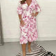 Printed Casual V-neck Long-sleeve Dress Women - EX-STOCK CANADA