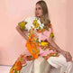 Printed Cotton And Linen Two-piece Suit Outfit Top Wide-leg Pants - EX-STOCK CANADA