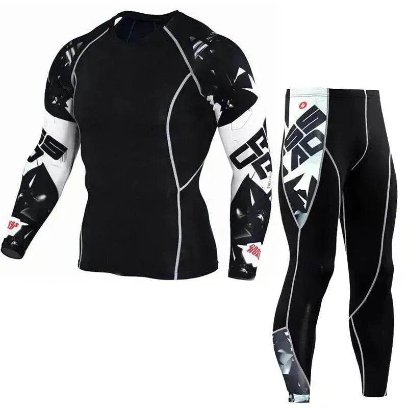 Printed long sleeve gym suit - EX-STOCK Canada