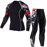 Printed long sleeve gym suit - EX-STOCK Canada