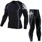 Printed long sleeve gym suit - EX-STOCK Canada
