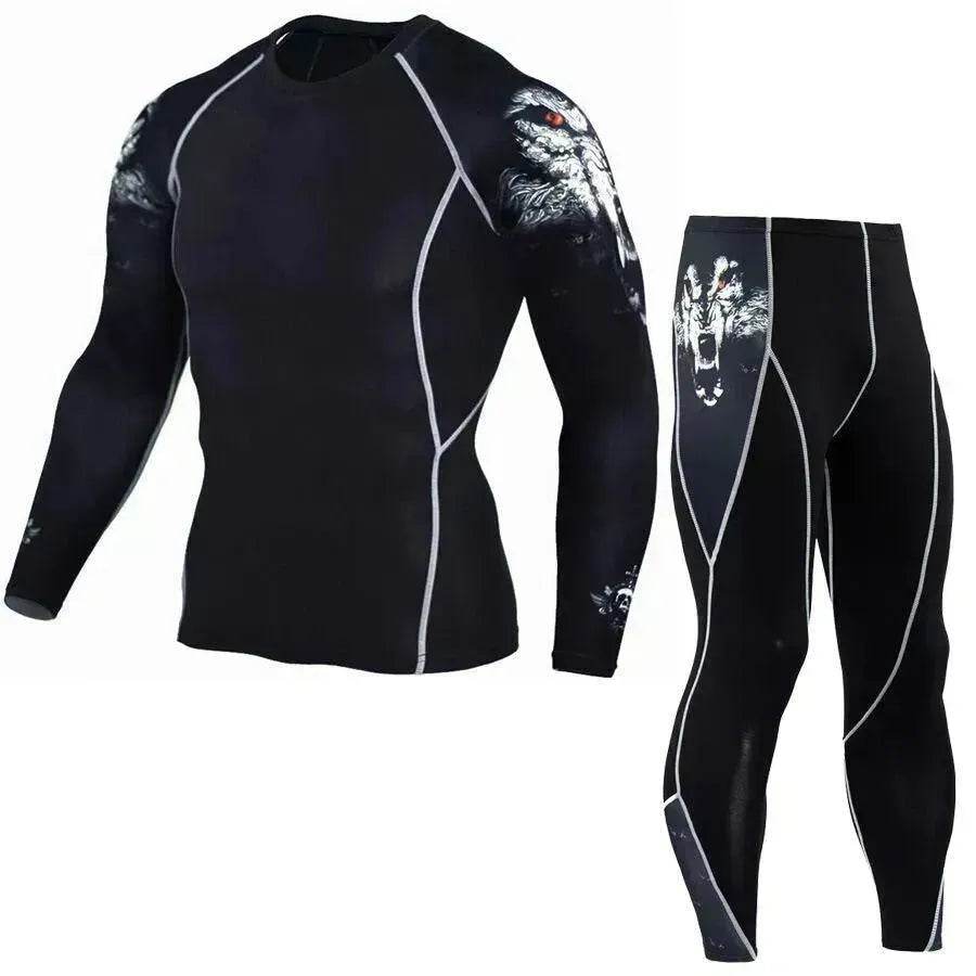 Printed long sleeve gym suit - EX-STOCK Canada