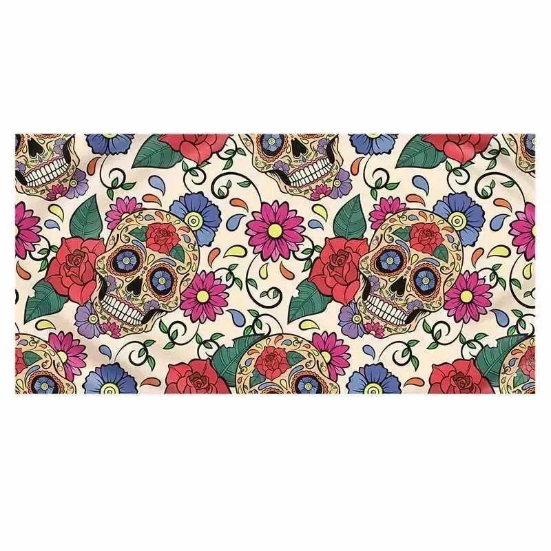 Printed skull beach towel - EX-STOCK Canada