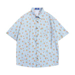 Printed Small Cherry Short-sleeved Shirt - EX-STOCK Canada