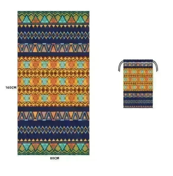 Printed Swim Microfiber Beach Towel - EX-STOCK CANADA