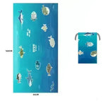 Printed Swim Microfiber Beach Towel - EX-STOCK CANADA