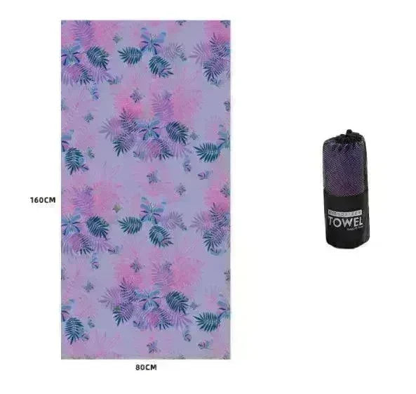 Printed Swim Microfiber Beach Towel - EX-STOCK CANADA