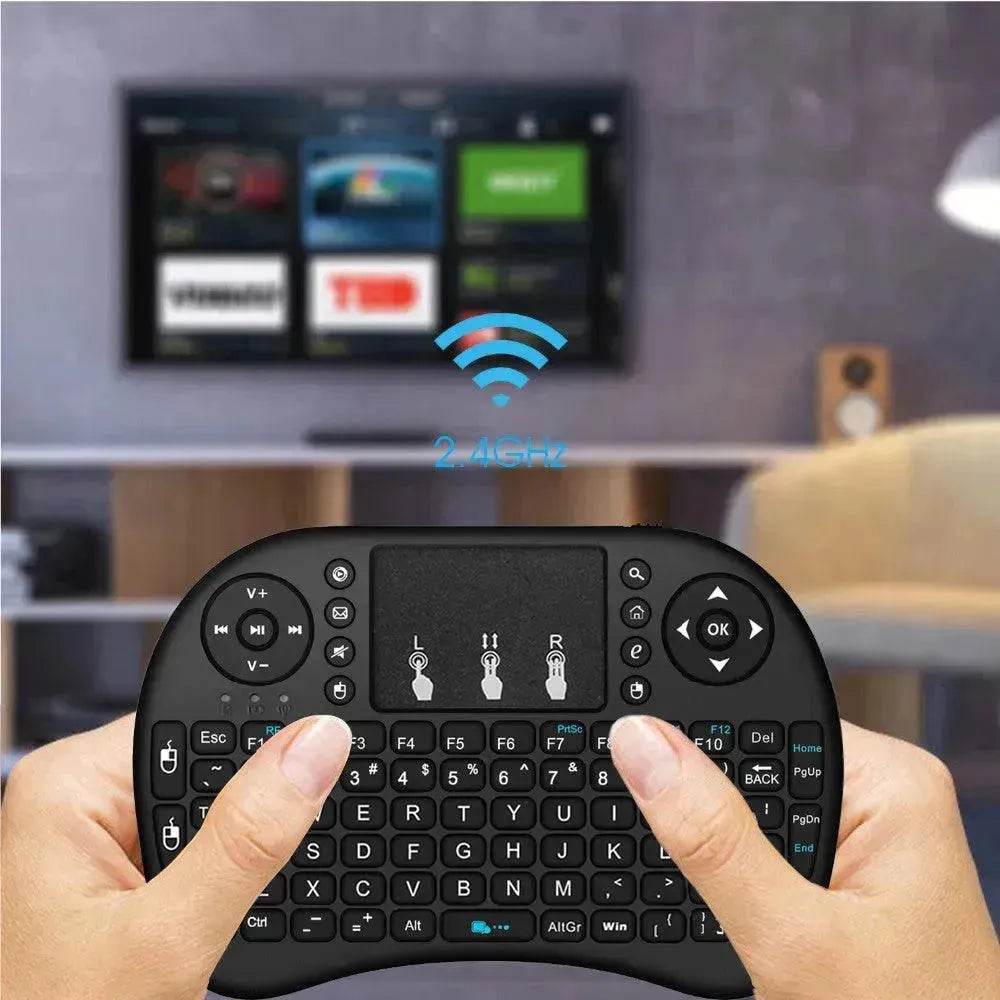 Private Mode I8 Flying Squirrel Smart Touch Game USB2.4G Full Keyboard TV Brain Wireless Remote Control - EX-STOCK Canada