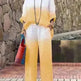 Product Women's Clothes Fashion Cotton Linen Gradient Two-piece Set - EX-STOCK CANADA