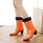 Rain Shoes With High Heels Waterproof Female Skid - EX-STOCK Canada