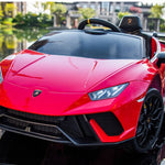 2026 12V Lamborghini Huracan DELUXE Kids Electric Ride On Car with Remote Control 