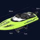 Remote Control Water Summer Toys 24g Competitive Boat Light Speed 25km High Speed Speedboat - EX-STOCK Canada