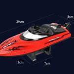 Remote Control Water Summer Toys 24g Competitive Boat Light Speed 25km High Speed Speedboat - EX-STOCK Canada