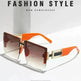 Retro Big Square Rim Glasses Rimless Fashion Sunglasses - EX-STOCK CANADA