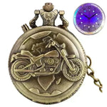 Retro LED Motorcycle Design Pendant Quartz Clock - EX-STOCK CANADA