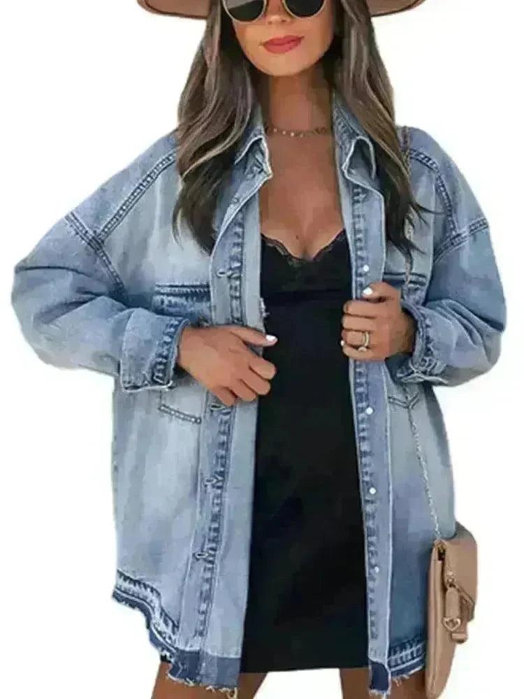 Retro Outer Long-sleeves Top For Women - EX-STOCK CANADA