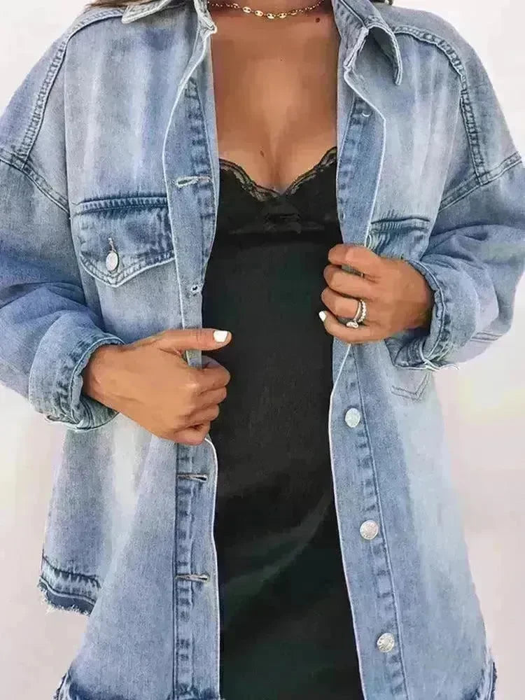Retro Outer Long-sleeves Top For Women - EX-STOCK CANADA