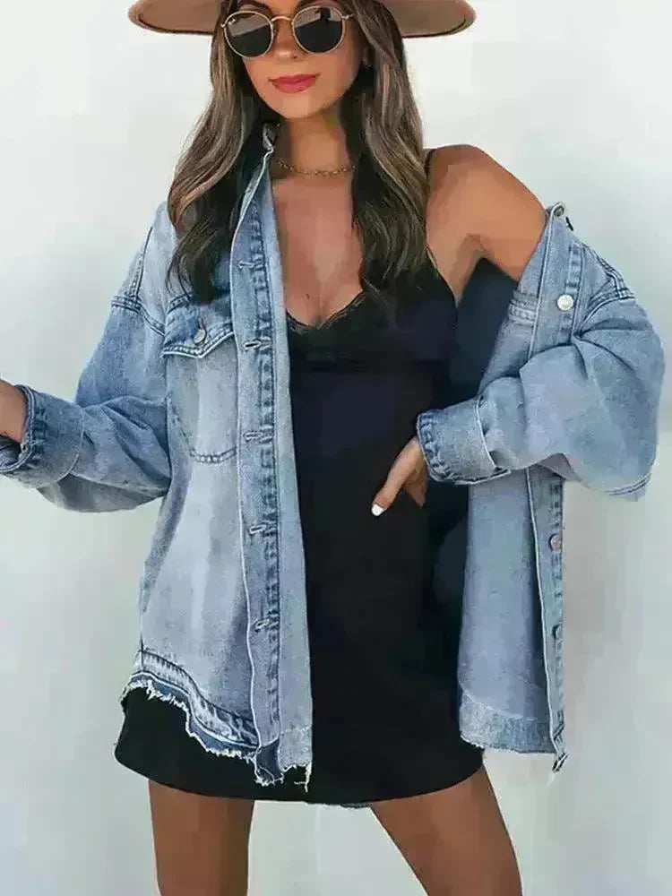 Retro Outer Long-sleeves Top For Women - EX-STOCK CANADA
